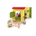 Schleich Spielfigurenset Farm World Stall mit Tieren und Zubehör