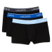 Lacoste Boxershort 3er Pack Schwarz/Dunkelblau, M
