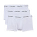 Calvin Klein Wäsche 3P Low Rise Trunk Weiss, S Calvin Klein Wäsche 3P Low Rise Trunk Weiss, S
