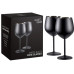 Oak & Steel Weingläser-Set 500 ml, 2 Stück, Schwarz matt
