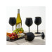 Oak & Steel Weingläser-Set 500 ml, 2 Stück, Schwarz matt