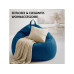 Urbanara Sitzsack Basic-Comfort 120 l Polyester (PES), Blau