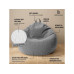 Urbanara Sitzsack Basic-Comfort 315 l Polyester (PES), Grau Urbanara Sitzsack Basic-Comfort 315 l Polyester (PES), Grau