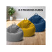 Urbanara Sitzsack Basic-Comfort 315 l Polyester (PES), Grau Urbanara Sitzsack Basic-Comfort 315 l Polyester (PES), Grau