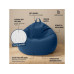 Urbanara Sitzsack Basic-Comfort 315 l Polyester (PES), Blau