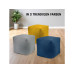 Urbanara Hocker Basic-Comfort 85 l, Blau Urbanara Hocker Basic-Comfort 85 l, Blau
