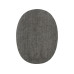 Mono-Quick Flickstoff Oval 8.5 x 11.2 cm Grau, 2 Stück