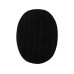 Mono-Quick Kordflicken Oval 8.5 x 11.2 cm Schwarz, 2 Stück