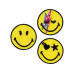 Mono-Quick Aufbügelbild Smiley 3.5 x 3.5 cm, Gelb, 3 Stück