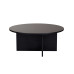Woody Fashion Couchtisch Soleil Wood Black 90 x 40 cm, Schwarz