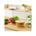 Rotho Glasdose mit Bambusdeckel NALA 1 l, Transparent