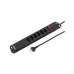 STEFFEN Steckdosenleiste VARIABL 6x T13 + 2x USB-C PD mit Schalter