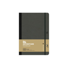 Flexbook Adventure Notebook 17 x 24 cm, Liniert, Off-Black