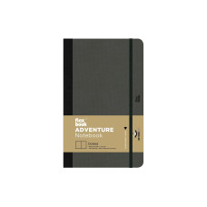 Flexbook Adventure Notebook gepunktet 13 x 21 cm, Dot, Schwarz