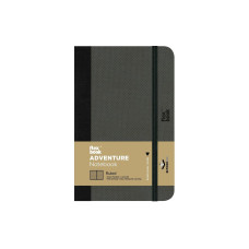 Flexbook Adventure Notebook 9 x 14 cm, Liniert, Off-Black