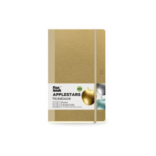 Flexbook Applestars Notebook 13 x 21 cm, Liniert, Gold