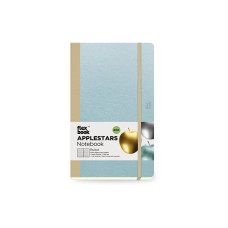 Flexbook Applestars Notebook 13 x 21 cm, Liniert, Hellblau
