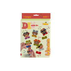 Hama Bügelperlen-Set Midi Pixel 8, 2000 Stk. Mehrfarbig