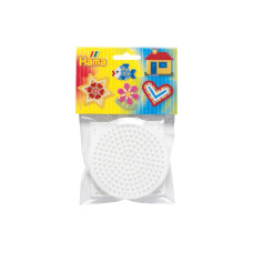 Hama Bügelperlen Platten rund 3 Stück Weiss