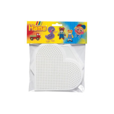 Hama Bügelperlen Platten Herz 2 Stück Mehrfarbig/Weiss