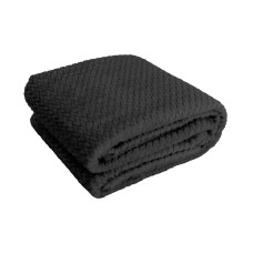 Hubatka Decke Plaid Uni 220 x 180 cm, Dunkelgrau Hubatka Decke Plaid Uni 220 x 180 cm, Dunkelgrau