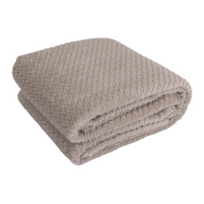 Hubatka Decke Plaid Uni 220 x 180 cm, Sand Hubatka Decke Plaid Uni 220 x 180 cm, Sand