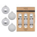 INGES CHRISTMAS DECOR Weihnachtskugel Snowy Clouds 12 Stück, Weiss