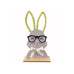Dameco Hase mit Brille Grau, Grün