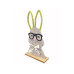 Dameco Hase mit Brille Grau, Grün