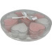 Dameco Teelichter in Herzform 9-er Set, Weiss/Rosa
