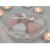 Dameco Teelichter in Herzform 9-er Set, Weiss/Rosa