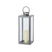 Boltze Laterne Arana 3-teilig, Silber/Transparent