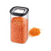 GEFU Vorratsdose Pantry 1.4 l, Transparent/Schwarz