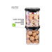 GEFU Vorratsdose Pantry 1.9 l, Transparent/Schwarz