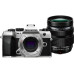 OM-System Fotokamera OM-5 II Silber + 12-40mm + Akku Kit