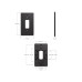Ubiquiti Montageplatte Doorbell Lite Gang Box Schwarz