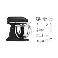 KitchenAid Küchenmaschine Artisan KSM200 Schwarz matt