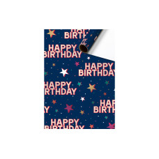 Stewo Geschenkpapier Starlett 70 cm × 1.5 m, 1 Stück, Dunkelblau Stewo Geschenkpapier Starlett 70 cm × 1.5 m, 1 Stück, Dunkelblau