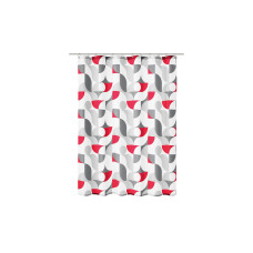 Kleine Wolke Duschvorhang Tess 180 x 200 cm, Rot Kleine Wolke Duschvorhang Tess 180 x 200 cm, Rot