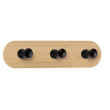 Kleine Wolke Wandgarderobe Bamboo Hook Trio 18 cm x 4.5 cm, Beige Kleine Wolke Wandgarderobe Bamboo Hook Trio 18 cm x 4.5 cm, Beige