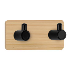 Kleine Wolke Wandgarderobe Bamboo Pin Hook Duo 12 cm x 4.5 cm, Beige Kleine Wolke Wandgarderobe Bamboo Pin Hook Duo 12 cm x 4.5 cm, Beige