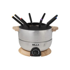 Berger Lanz Elektronisches Fondue-Set 9 Teile, Schwarz/Silber
