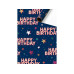 Stewo Geschenkpapier Starlett 70 cm × 1.5 m, 1 Stück, Dunkelblau