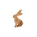 CHALET Aufsteller Hase Robin L 16 x 3 x 23 cm, Braun