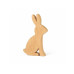 CHALET Aufsteller Hase Hugo M 31 x 2 x 19 cm, Nature