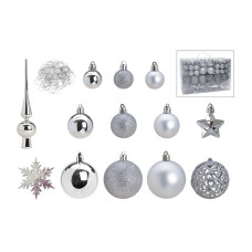 G. Wurm Weihnachtskugel 111-er Set, Silber G. Wurm Weihnachtskugel 111-er Set, Silber