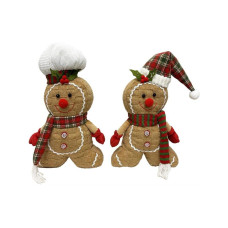 Dameco Weihnachtsfigur Lebkuchenmännchen sitzend 2er-Set Dameco Weihnachtsfigur Lebkuchenmännchen sitzend 2er-Set