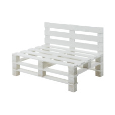 COCON Palettensofa Weiss, 120 x 50/86 x 80 COCON Palettensofa Weiss, 120 x 50/86 x 80