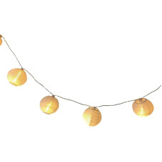 Dameco LED Solar Lichterkette mit 10 weissen Nylon Balls Dameco LED Solar Lichterkette mit 10 weissen Nylon Balls