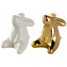 Leonardo Aufsteller Hase Lolle assortiert, 6 cm, Gold oder Beige